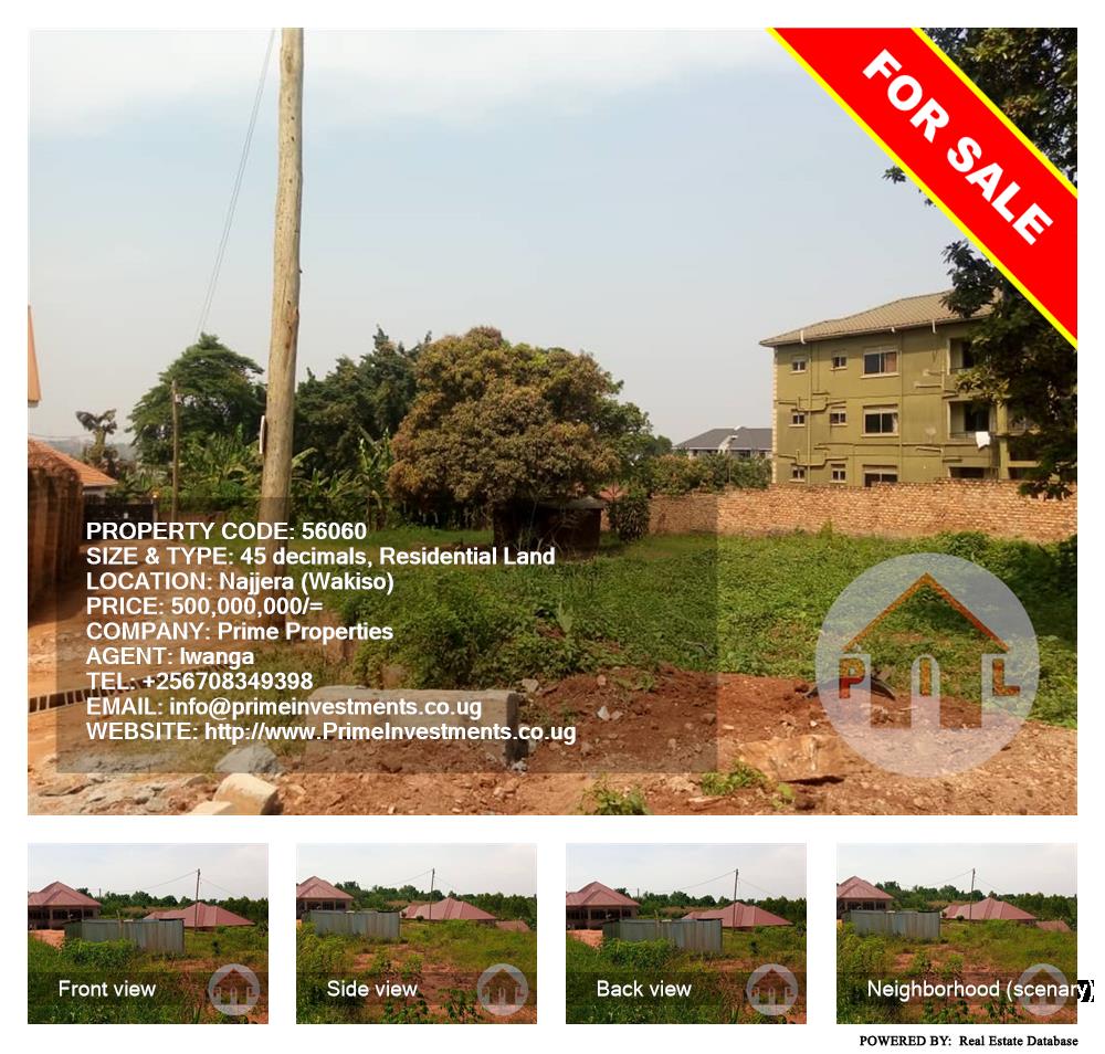 Residential Land  for sale in Najjera Wakiso Uganda, code: 56060