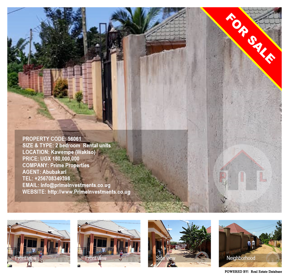 2 bedroom Rental units  for sale in Kawempe Wakiso Uganda, code: 56061