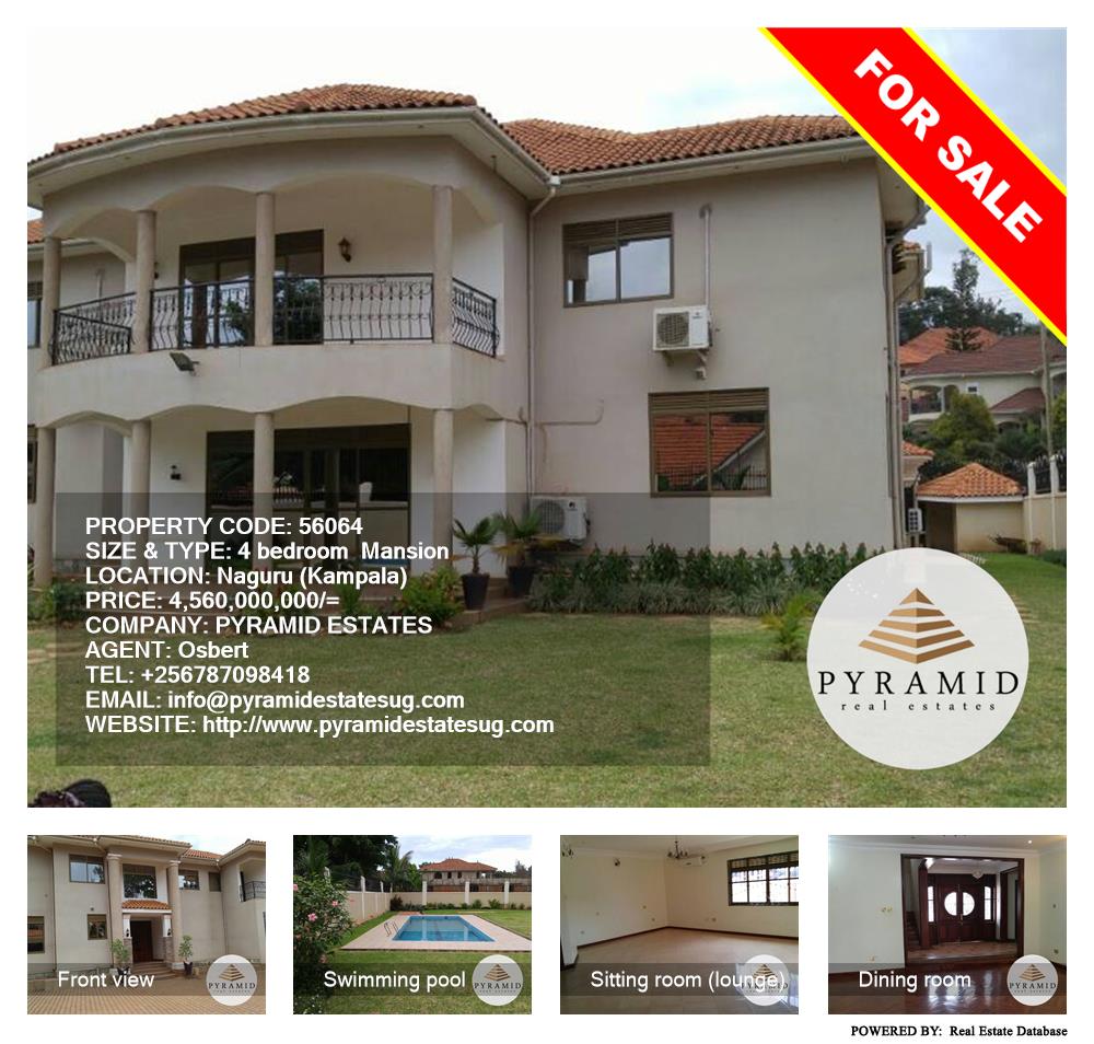 4 bedroom Mansion  for sale in Naguru Kampala Uganda, code: 56064