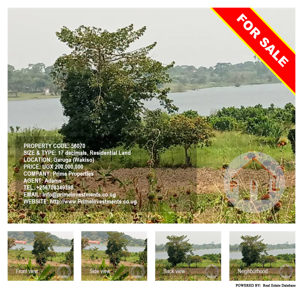 Residential Land  for sale in Garuga Wakiso Uganda, code: 56070
