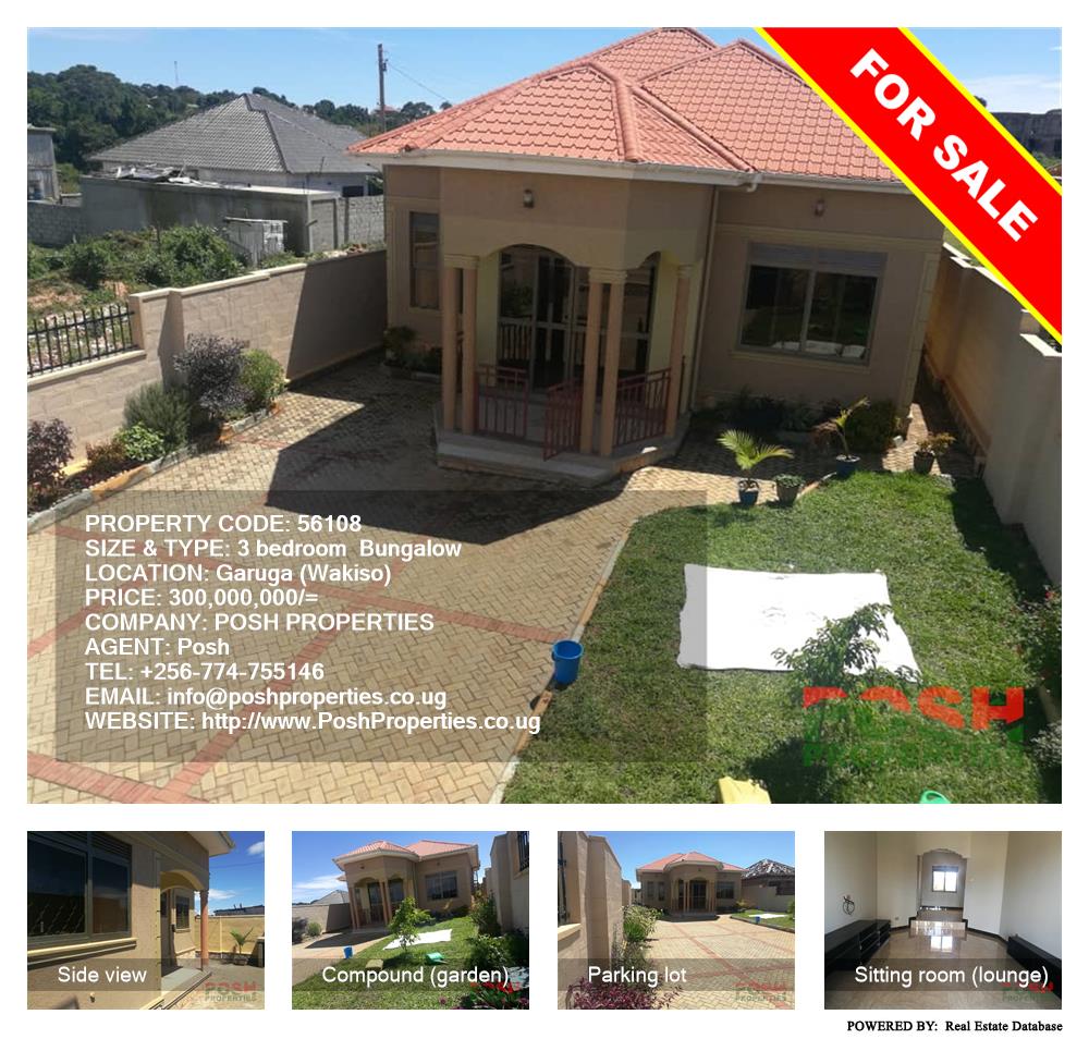 3 bedroom Bungalow  for sale in Garuga Wakiso Uganda, code: 56108
