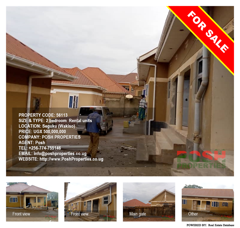2 bedroom Rental units  for sale in Seguku Wakiso Uganda, code: 56113