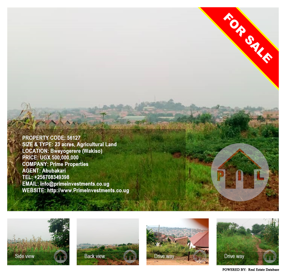 Agricultural Land  for sale in Bweyogerere Wakiso Uganda, code: 56127