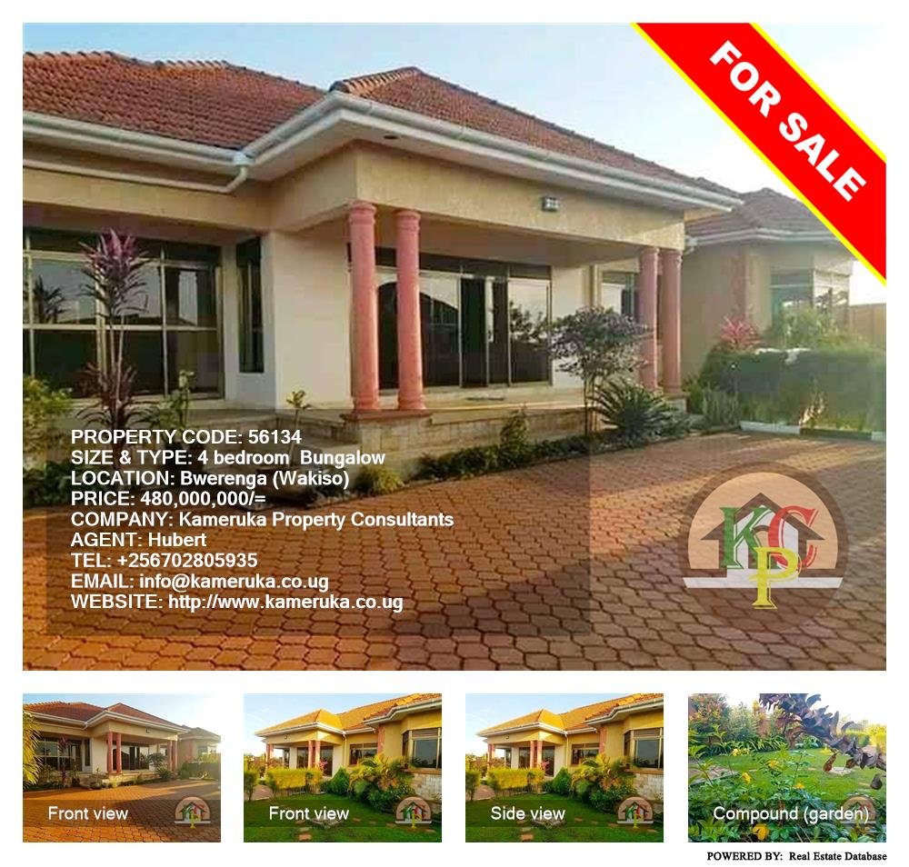 4 bedroom Bungalow  for sale in Bwelenga Wakiso Uganda, code: 56134