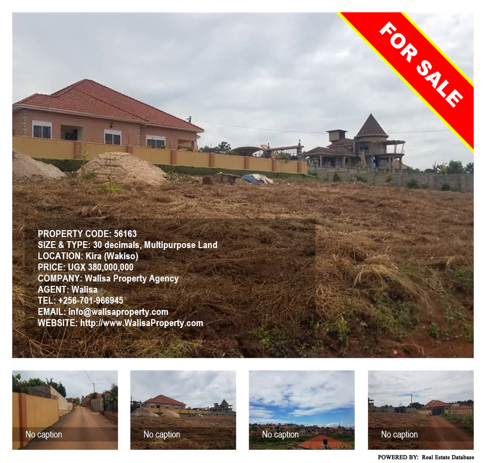 Multipurpose Land  for sale in Kira Wakiso Uganda, code: 56163
