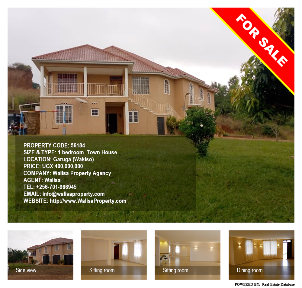 1 bedroom Town House  for sale in Garuga Wakiso Uganda, code: 56184