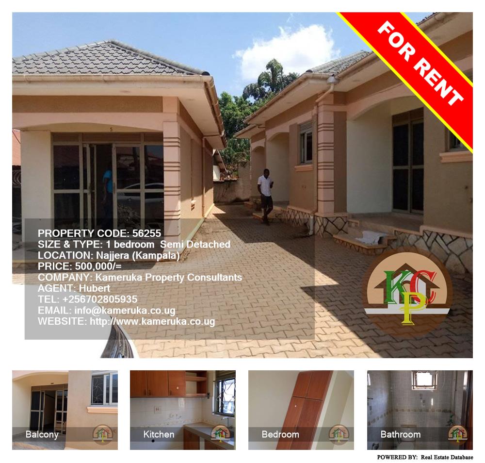 1 bedroom Semi Detached  for rent in Najjera Kampala Uganda, code: 56255