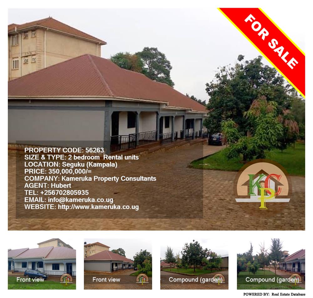 2 bedroom Rental units  for sale in Seguku Kampala Uganda, code: 56263