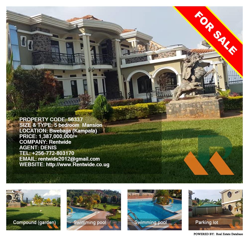 5 bedroom Mansion  for sale in Bwebajja Kampala Uganda, code: 56337