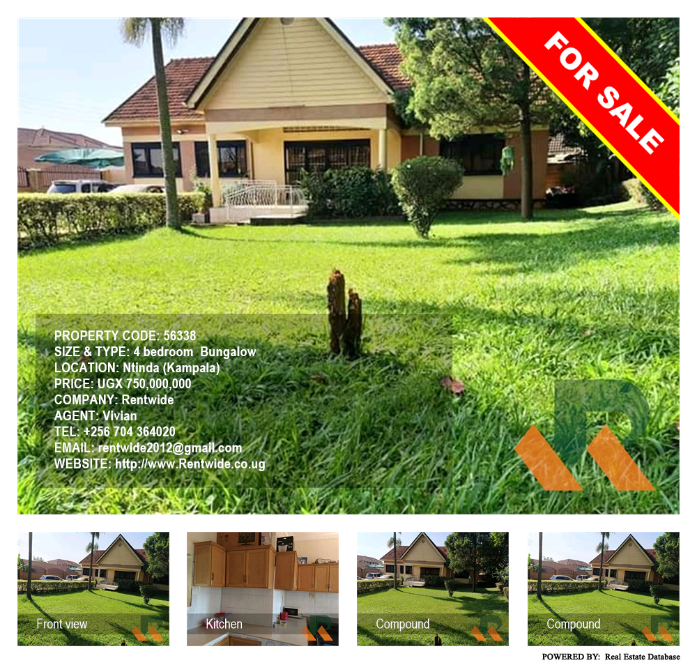 4 bedroom Bungalow  for sale in Ntinda Kampala Uganda, code: 56338