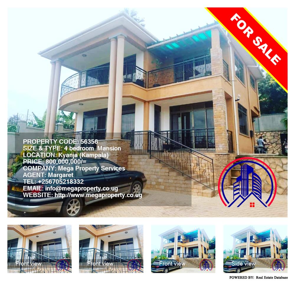 4 bedroom Mansion  for sale in Kyanja Kampala Uganda, code: 56356