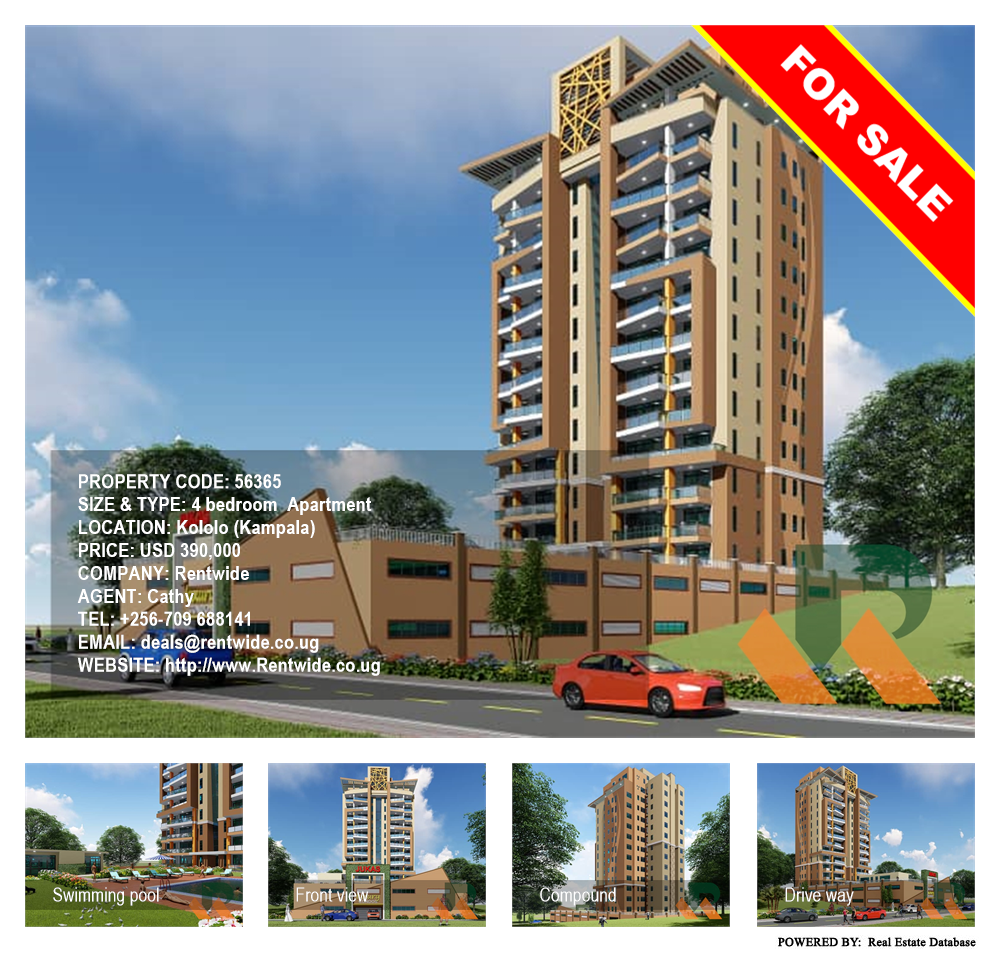 4 bedroom Apartment  for sale in Kololo Kampala Uganda, code: 56365