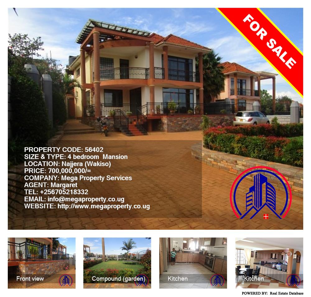 4 bedroom Mansion  for sale in Najjera Wakiso Uganda, code: 56402