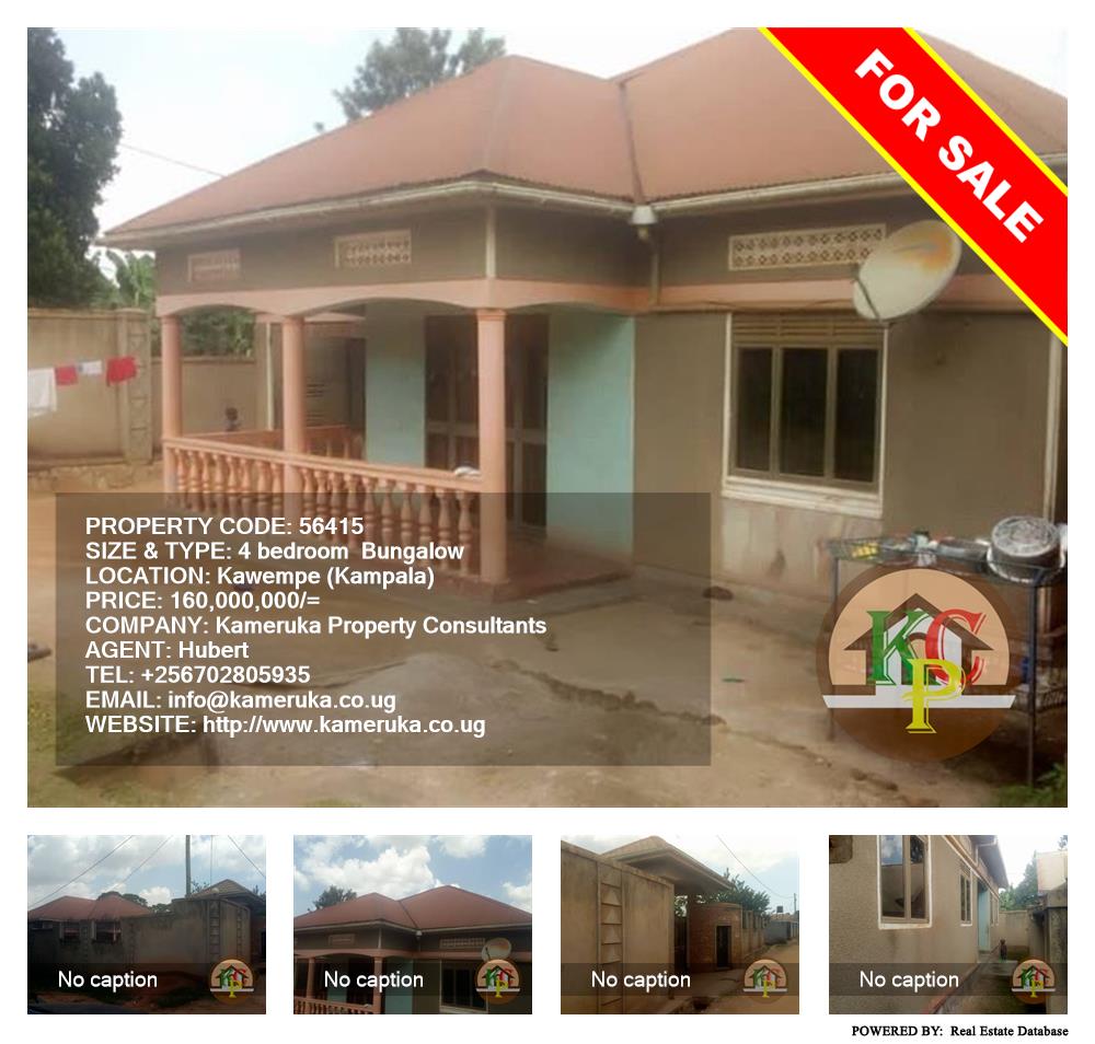 4 bedroom Bungalow  for sale in Kawempe Kampala Uganda, code: 56415