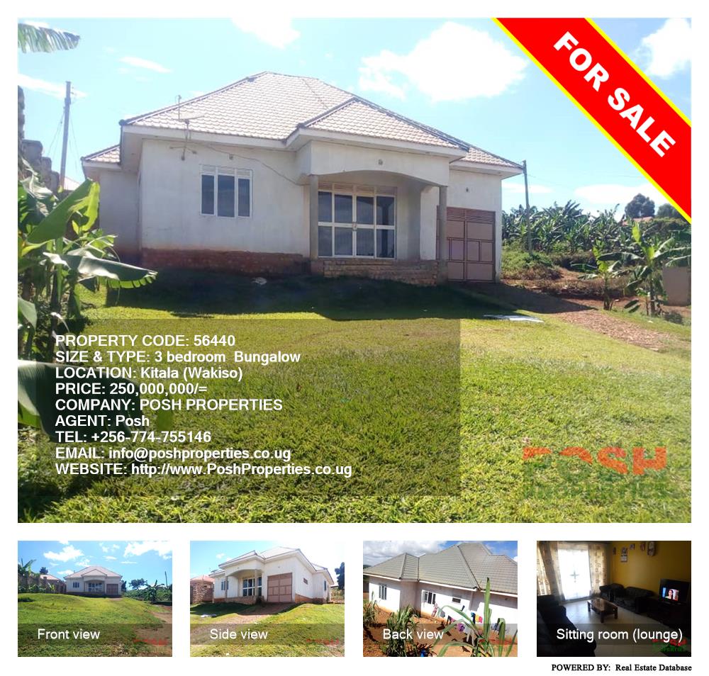 3 bedroom Bungalow  for sale in Kitala Wakiso Uganda, code: 56440