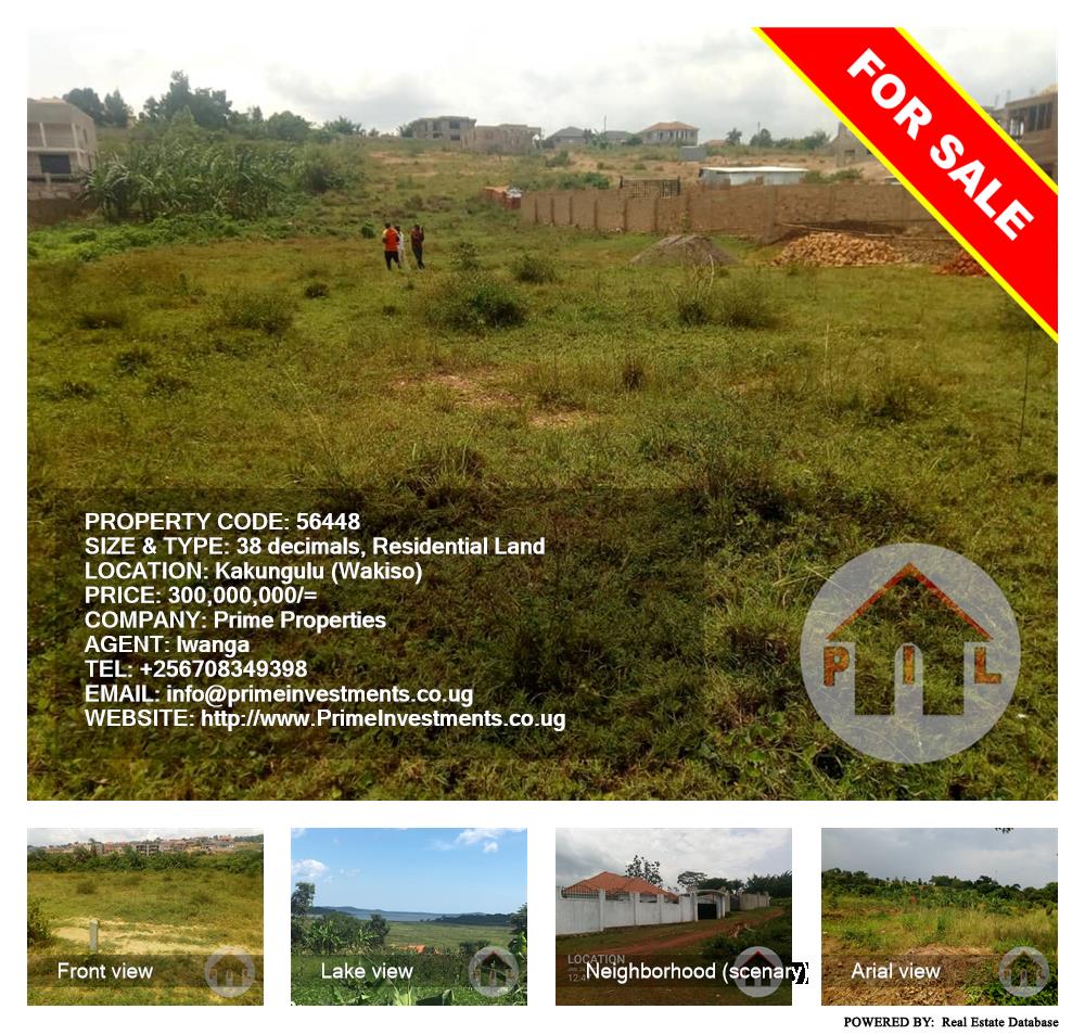 Residential Land  for sale in Kakungulu Wakiso Uganda, code: 56448