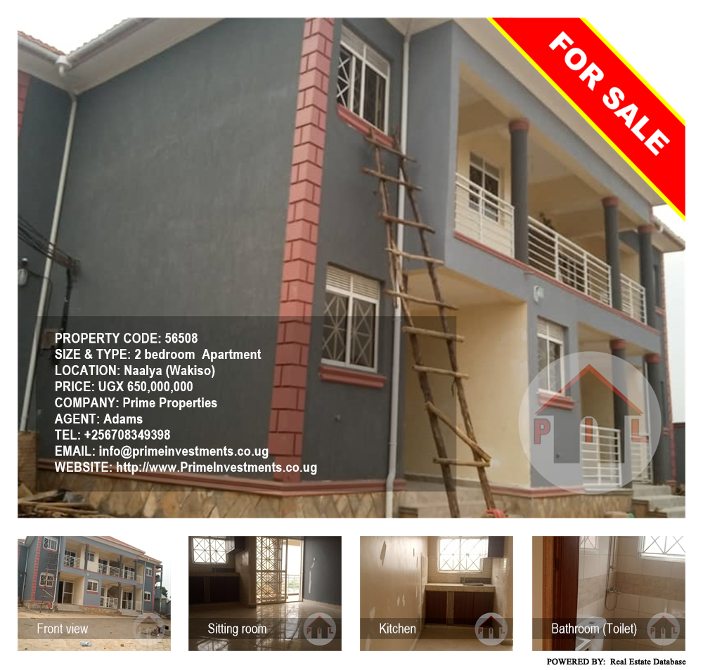 2 bedroom Apartment  for sale in Naalya Wakiso Uganda, code: 56508