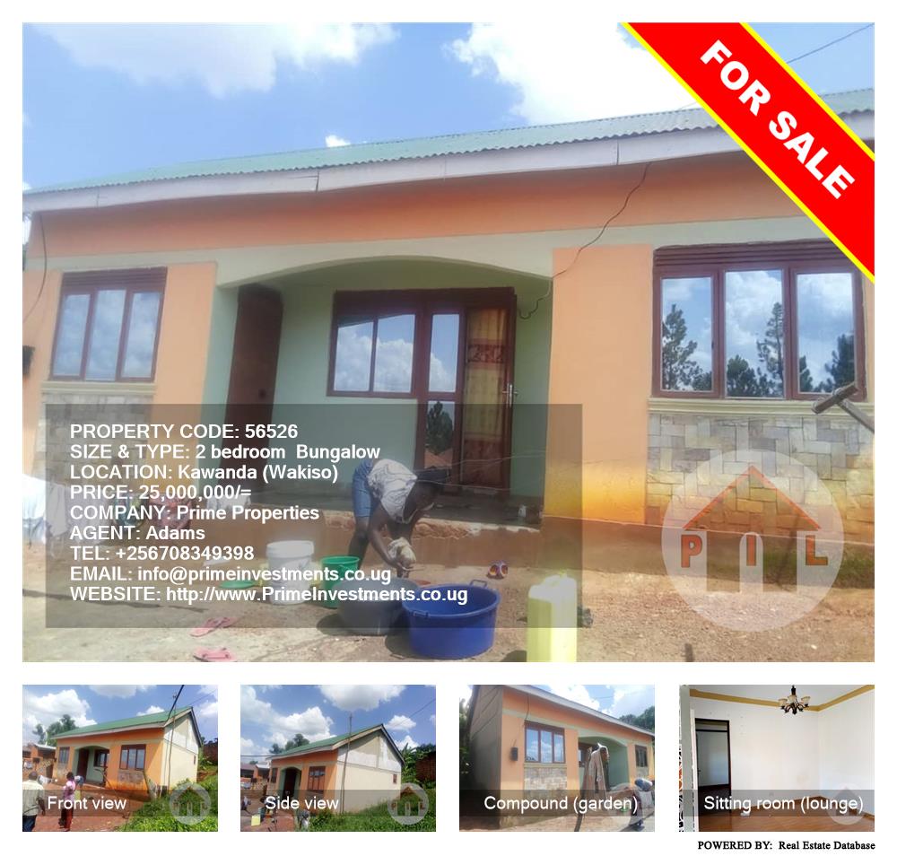 2 bedroom Bungalow  for sale in Kawanda Wakiso Uganda, code: 56526