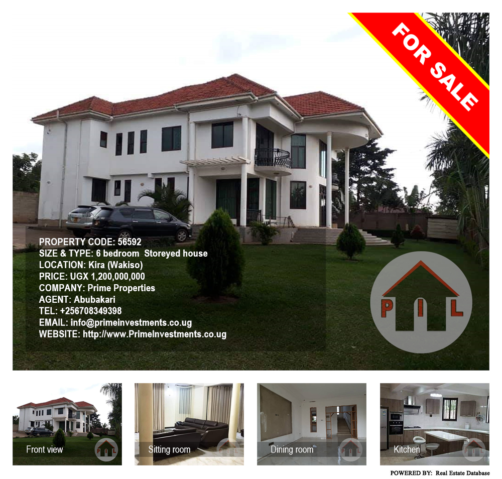 6 bedroom Storeyed house  for sale in Kira Wakiso Uganda, code: 56592