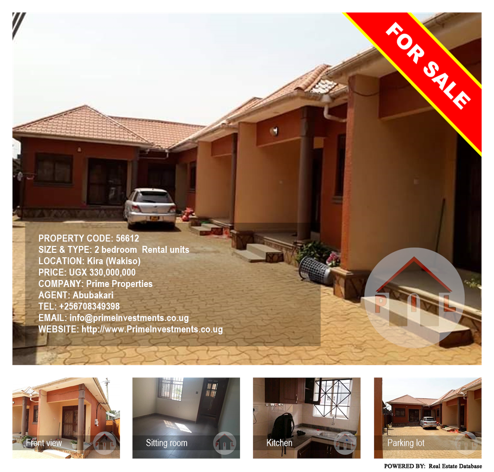 2 bedroom Rental units  for sale in Kira Wakiso Uganda, code: 56612