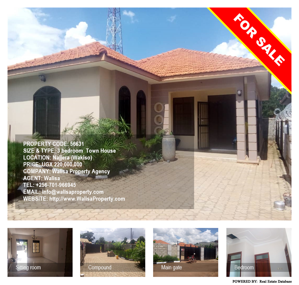 3 bedroom Town House  for sale in Najjera Wakiso Uganda, code: 56631