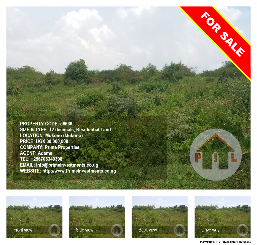 Residential Land  for sale in Mukono Mukono Uganda, code: 56639