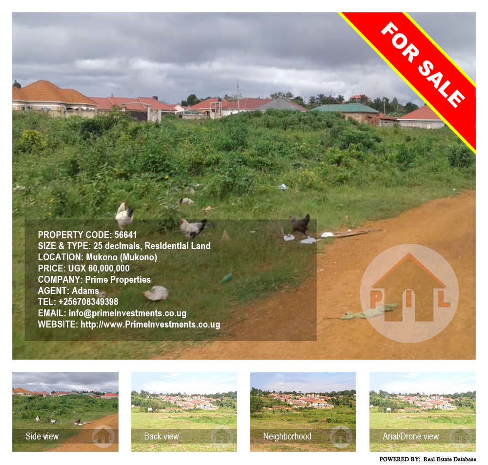 Residential Land  for sale in Mukono Mukono Uganda, code: 56641