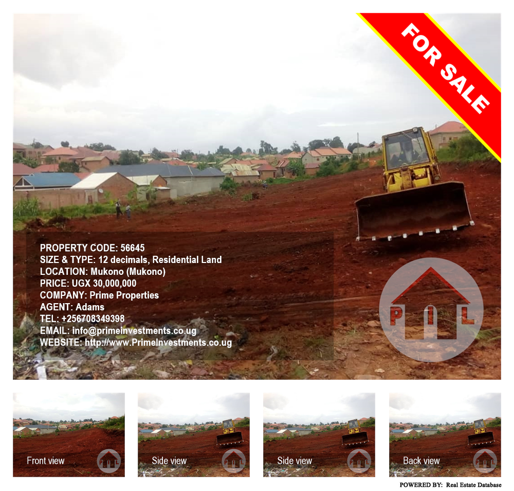 Residential Land  for sale in Mukono Mukono Uganda, code: 56645