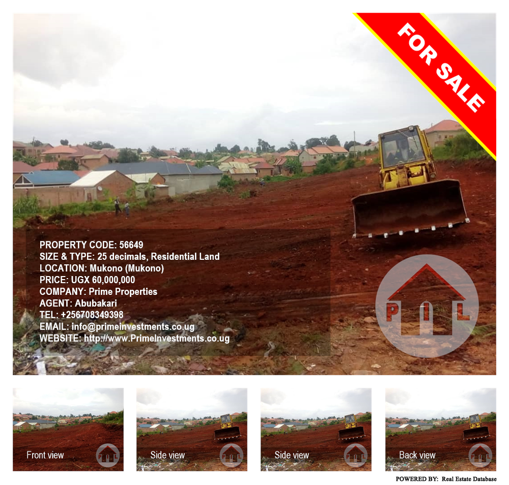 Residential Land  for sale in Mukono Mukono Uganda, code: 56649