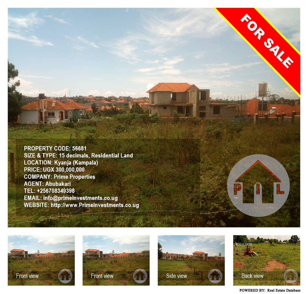 Residential Land  for sale in Kyanja Kampala Uganda, code: 56681