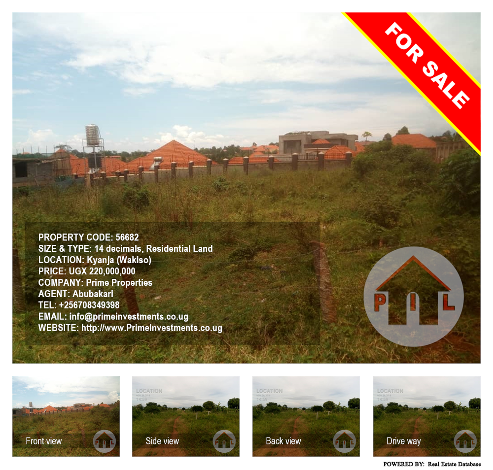 Residential Land  for sale in Kyanja Wakiso Uganda, code: 56682