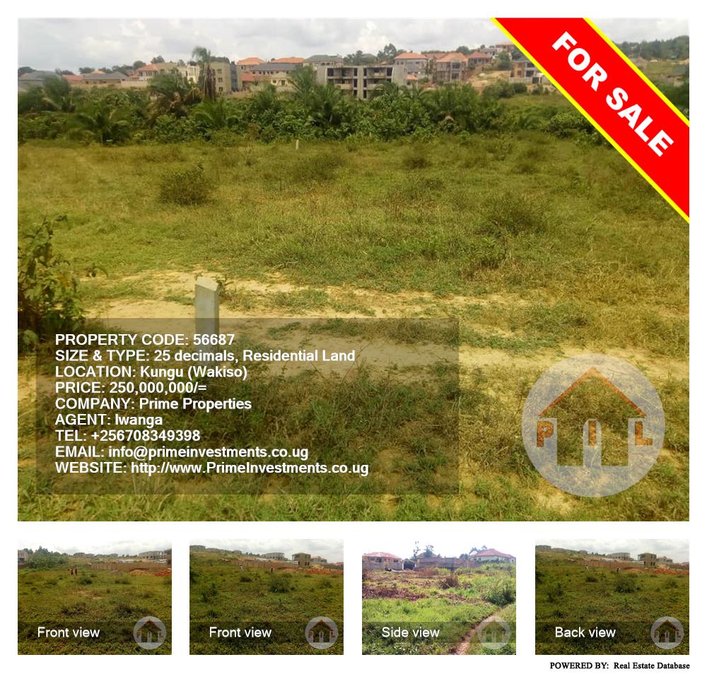 Residential Land  for sale in Kungu Wakiso Uganda, code: 56687