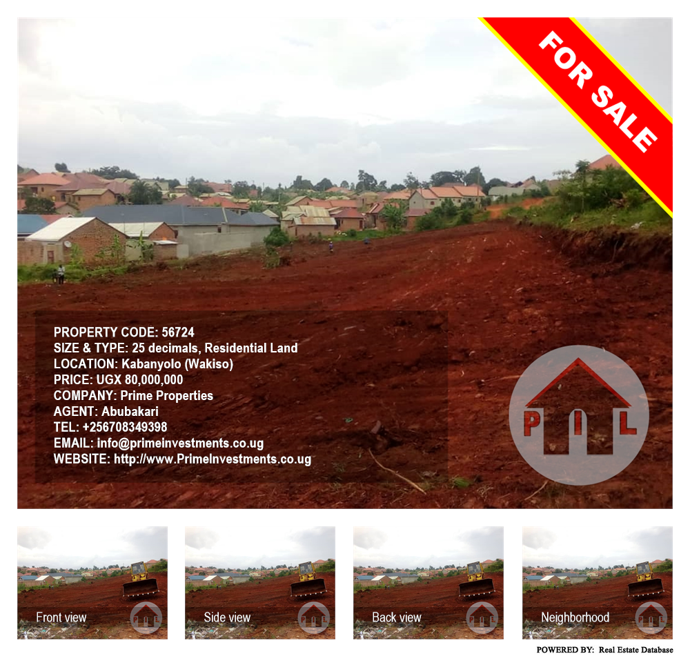 Residential Land  for sale in Kabanyolo Wakiso Uganda, code: 56724