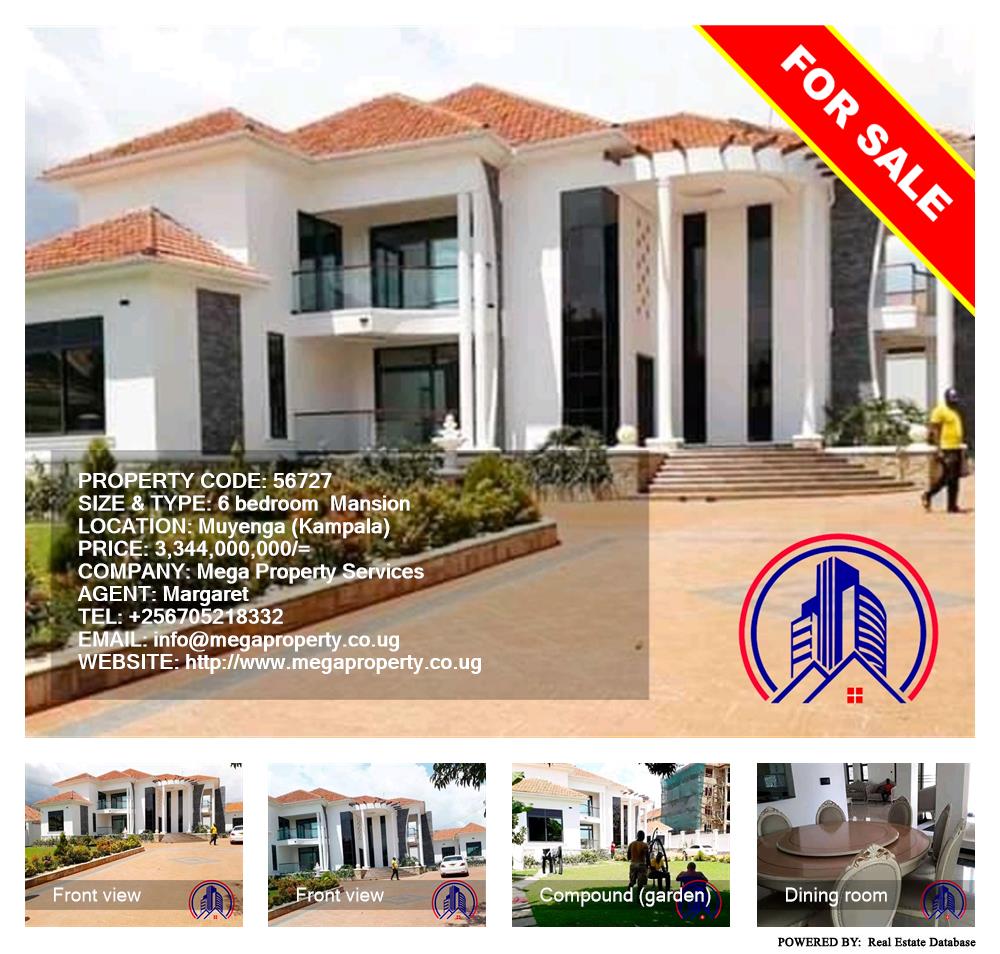6 bedroom Mansion  for sale in Muyenga Kampala Uganda, code: 56727