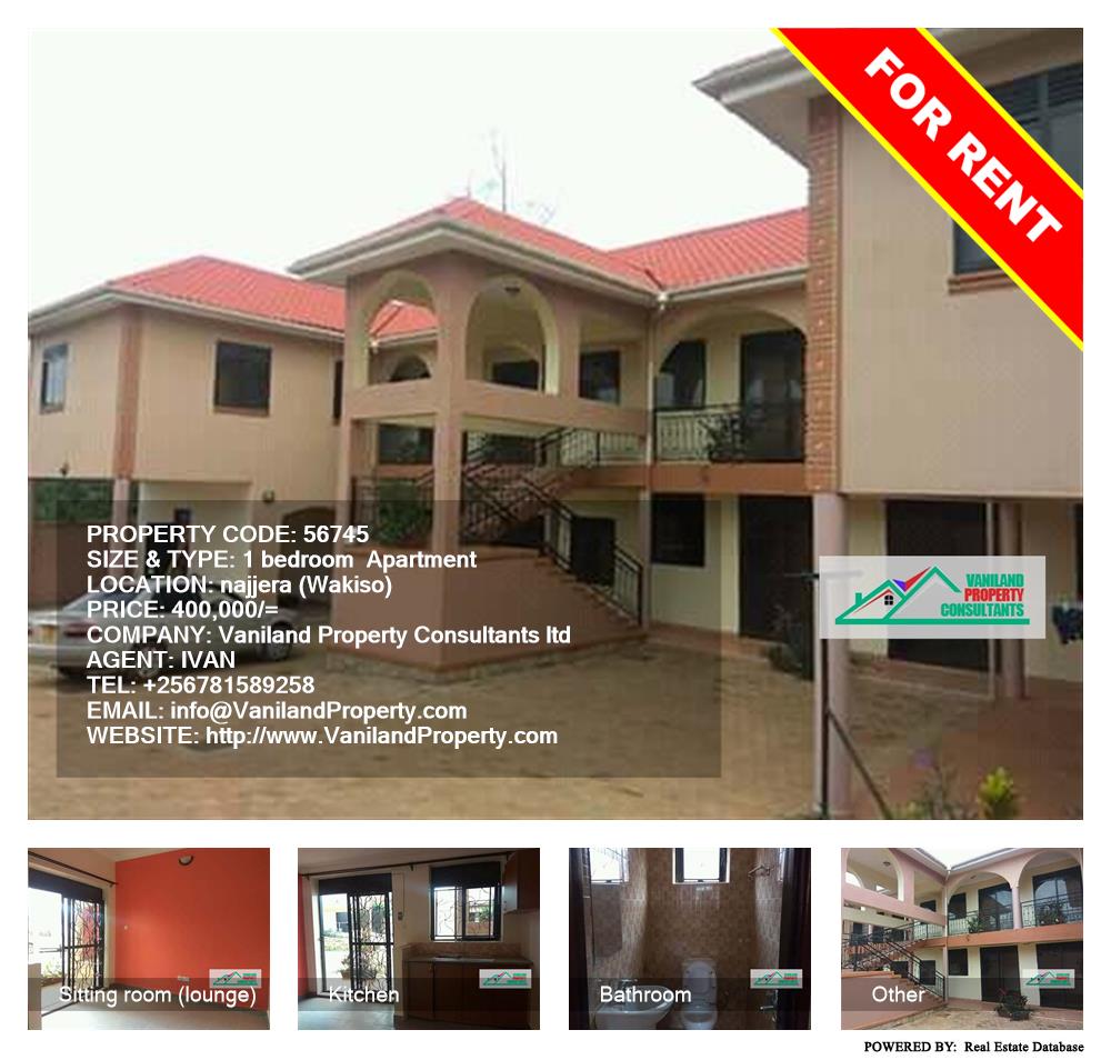 1 bedroom Apartment  for rent in Najjera Wakiso Uganda, code: 56745