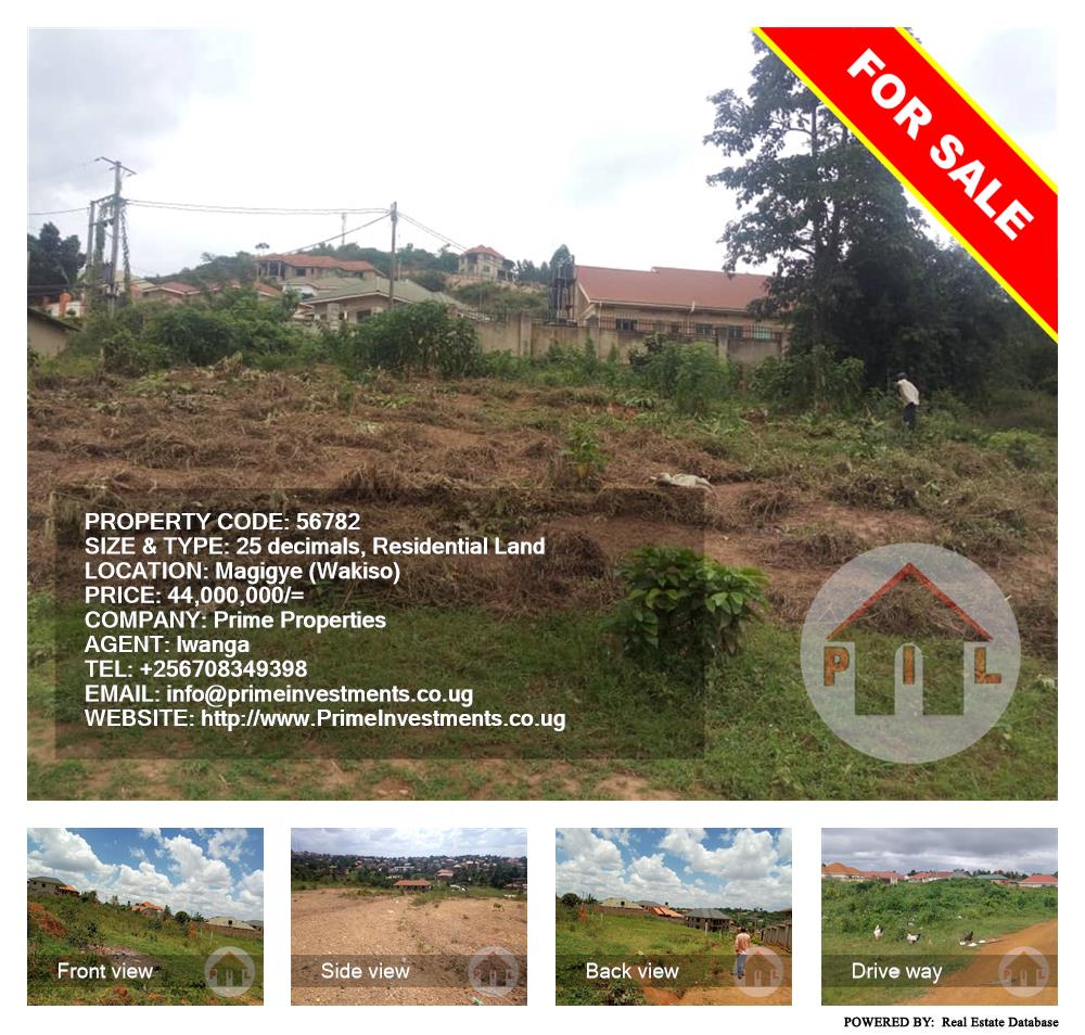 Residential Land  for sale in Magigye Wakiso Uganda, code: 56782