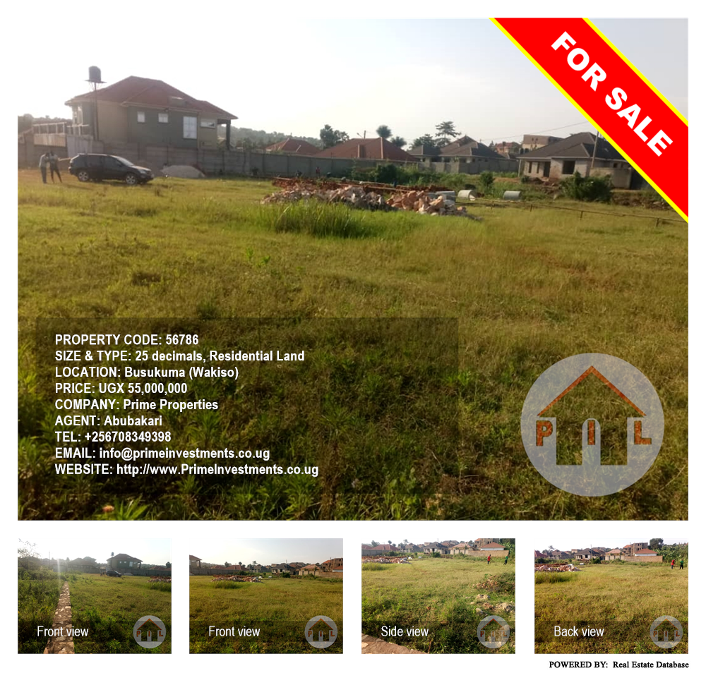 Residential Land  for sale in Busukuma Wakiso Uganda, code: 56786