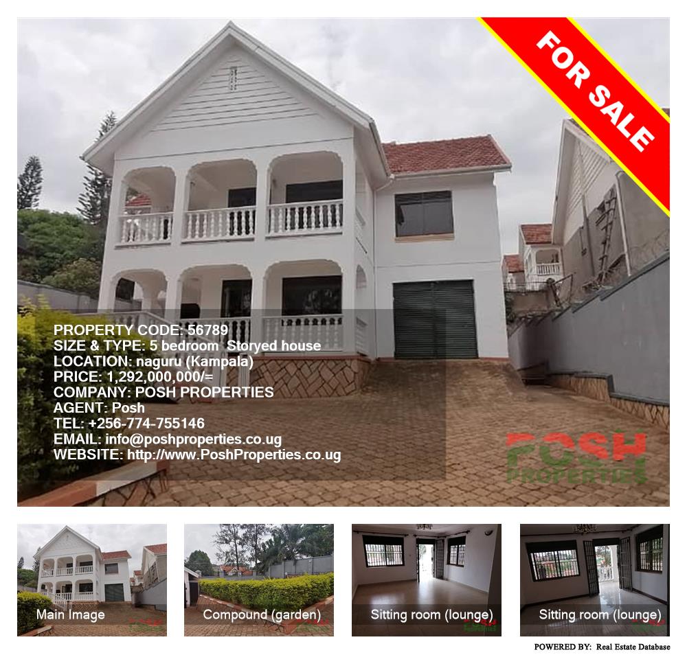 5 bedroom Storeyed house  for sale in Naguru Kampala Uganda, code: 56789