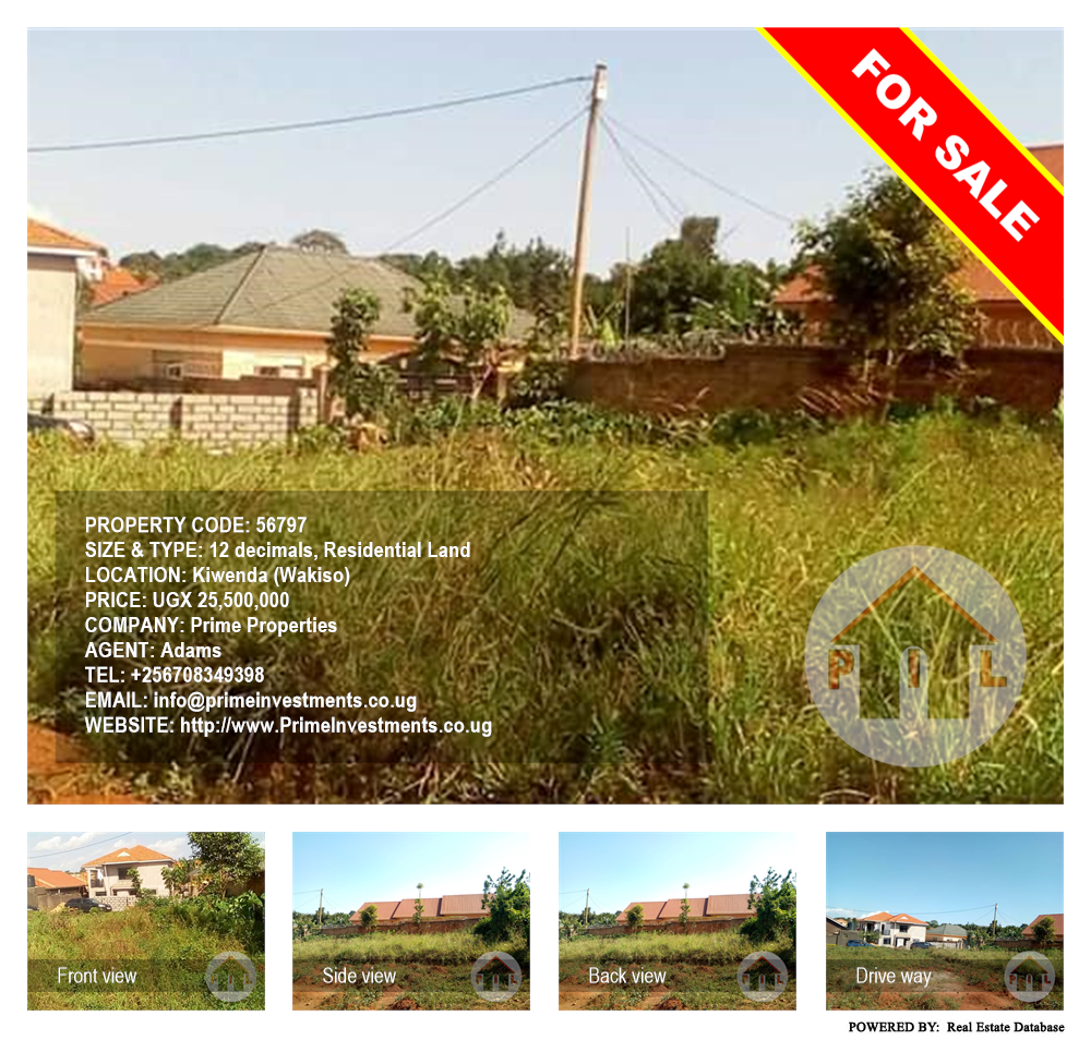 Residential Land  for sale in Kiwenda Wakiso Uganda, code: 56797