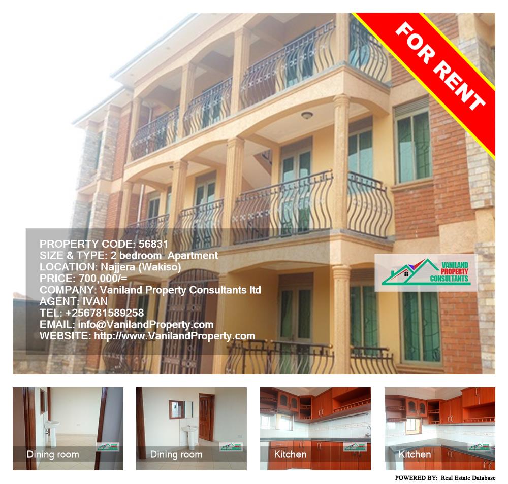 2 bedroom Apartment  for rent in Najjera Wakiso Uganda, code: 56831