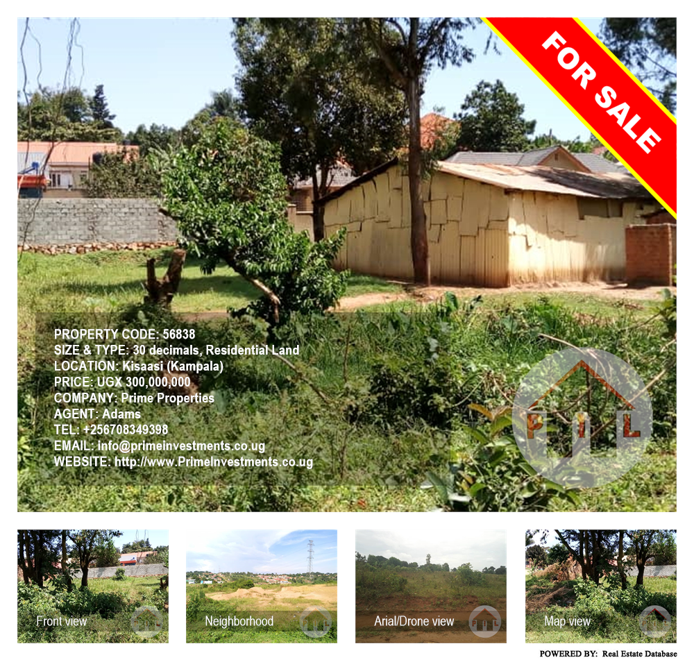 Residential Land  for sale in Kisaasi Kampala Uganda, code: 56838