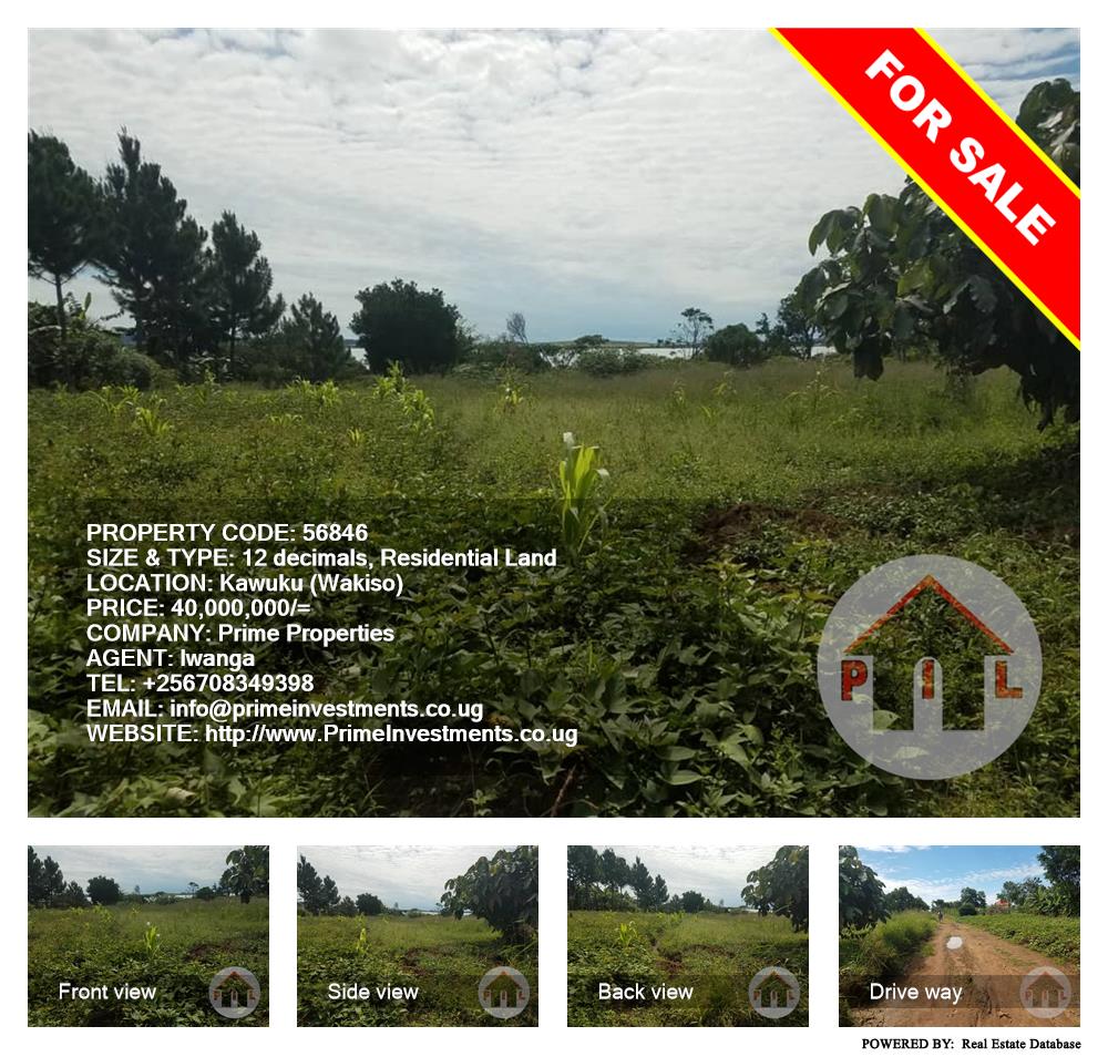 Residential Land  for sale in Kawuku Wakiso Uganda, code: 56846