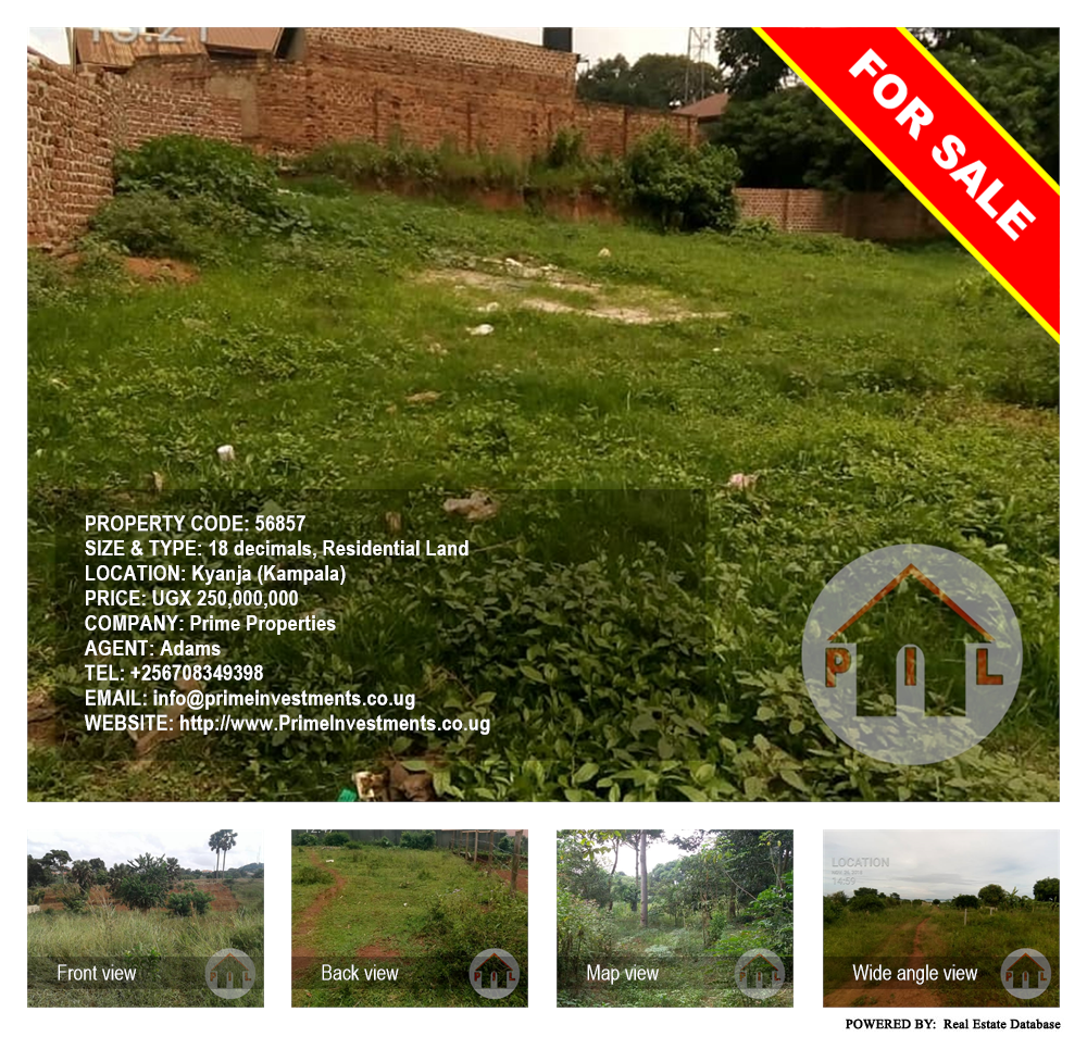 Residential Land  for sale in Kyanja Kampala Uganda, code: 56857