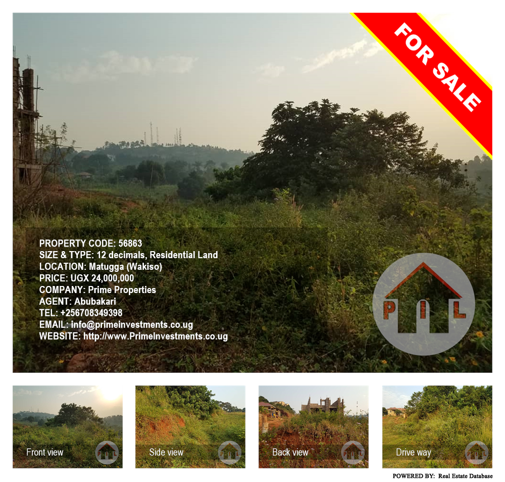 Residential Land  for sale in Matugga Wakiso Uganda, code: 56863