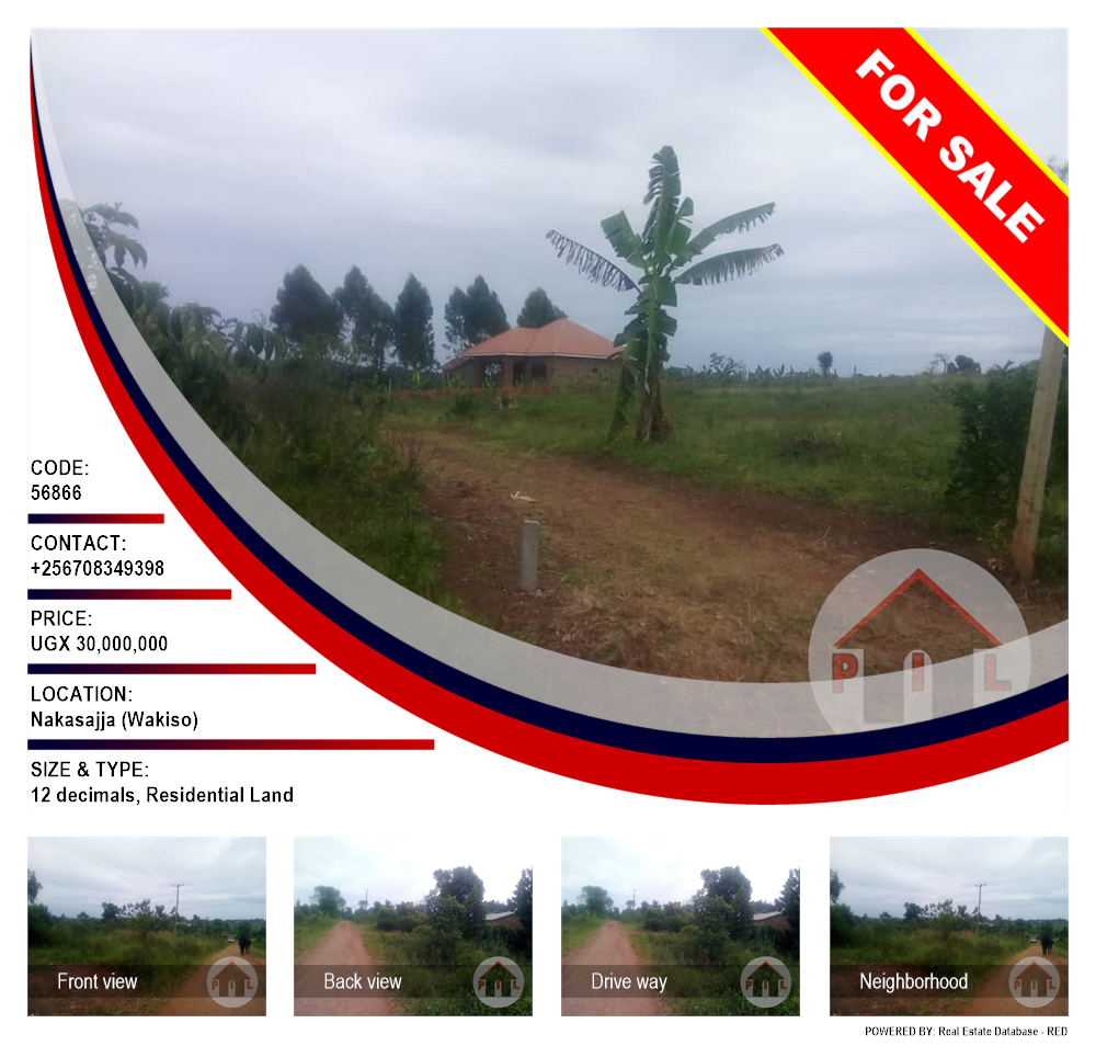 Residential Land  for sale in Nakassajja Wakiso Uganda, code: 56866
