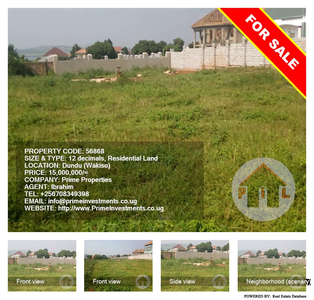 Residential Land  for sale in Ddundu Wakiso Uganda, code: 56868
