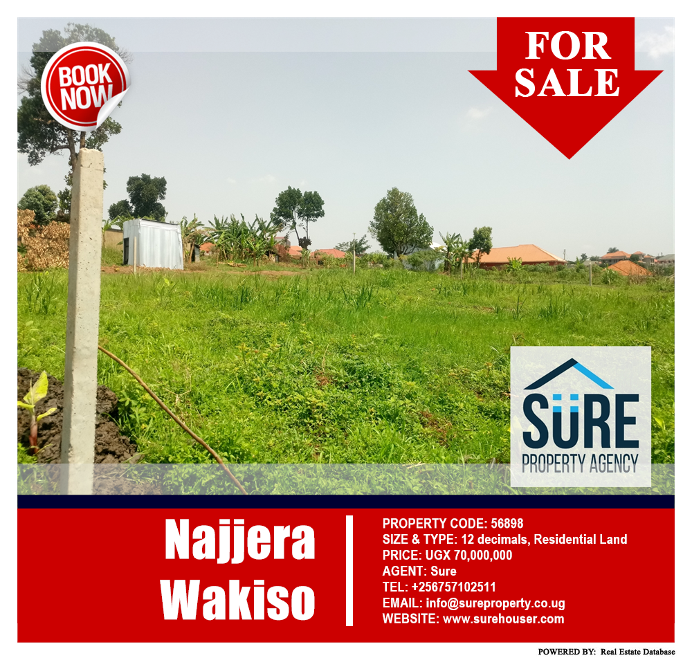 Residential Land  for sale in Najjera Wakiso Uganda, code: 56898