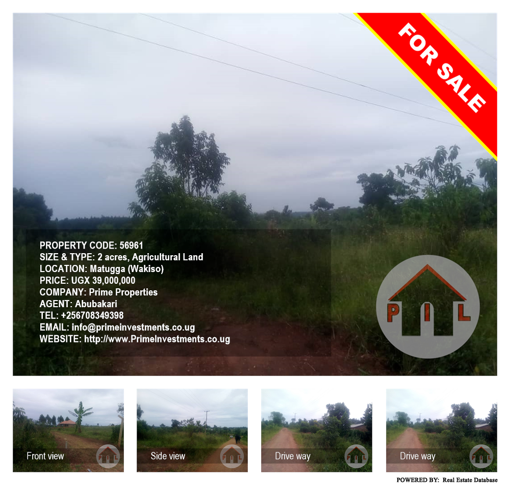Agricultural Land  for sale in Matugga Wakiso Uganda, code: 56961