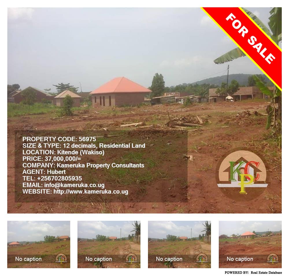 Residential Land  for sale in Kitende Wakiso Uganda, code: 56975