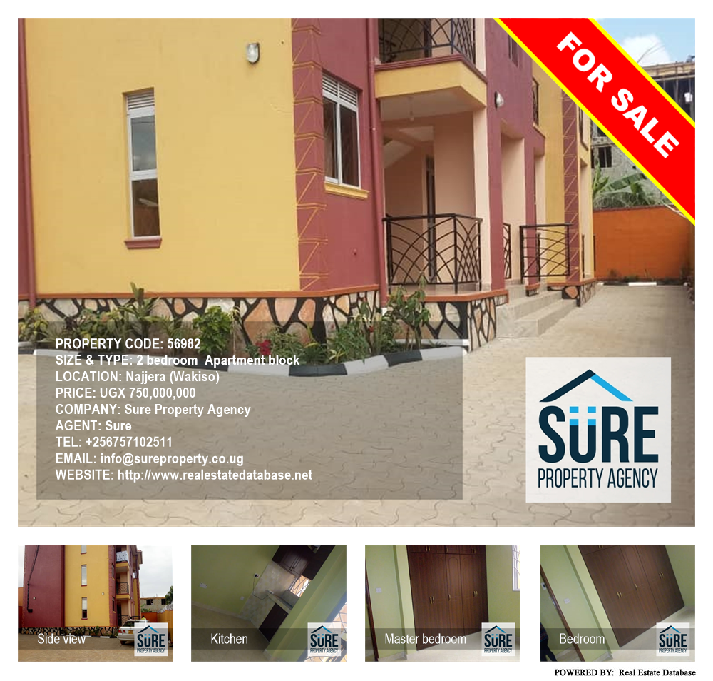 2 bedroom Apartment block  for sale in Najjera Wakiso Uganda, code: 56982